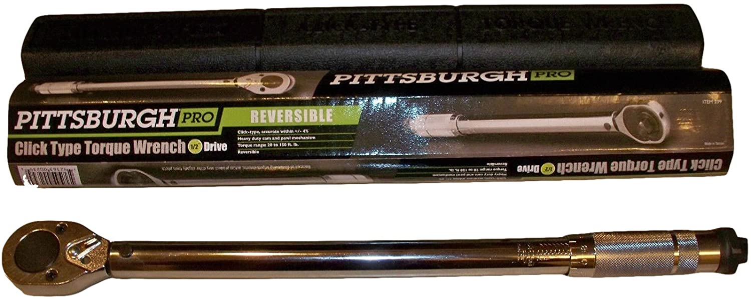 PITTSBURGH PRO CLICK TYPE TORQUE WRENCH 1/2