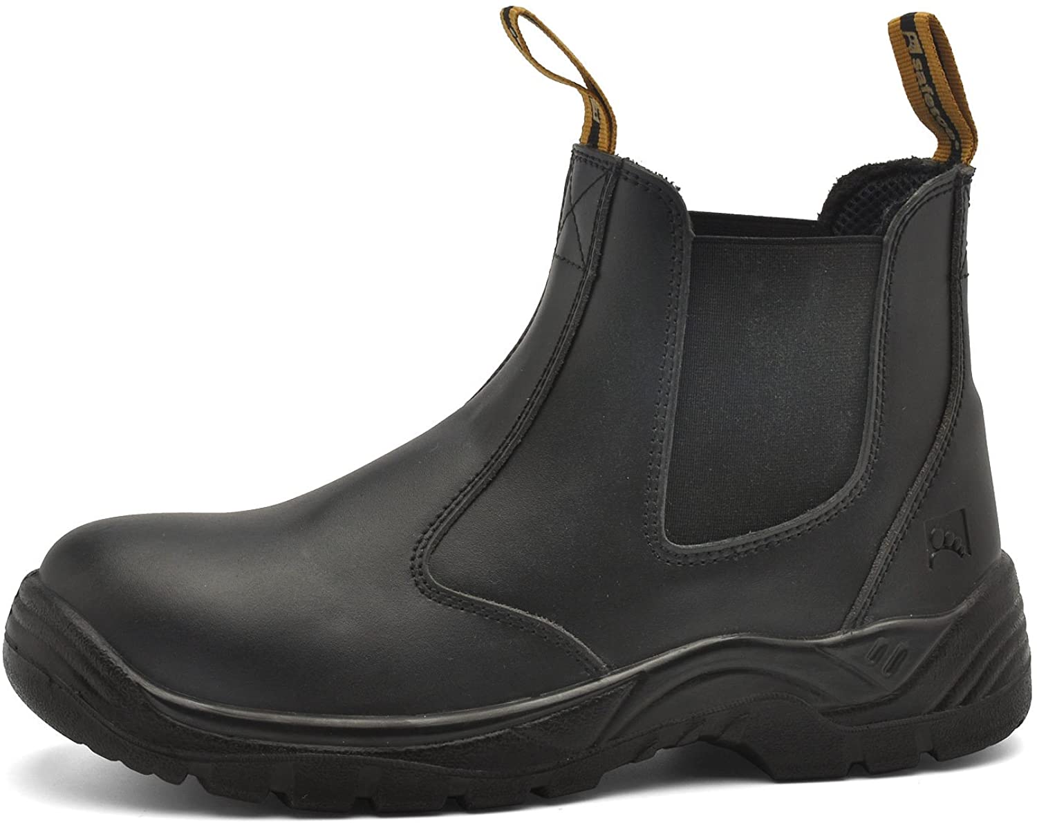 SAFEONE BLACK STEEL TOE RUBBER BOOTS SIZE 9 | Americas Marketing ...