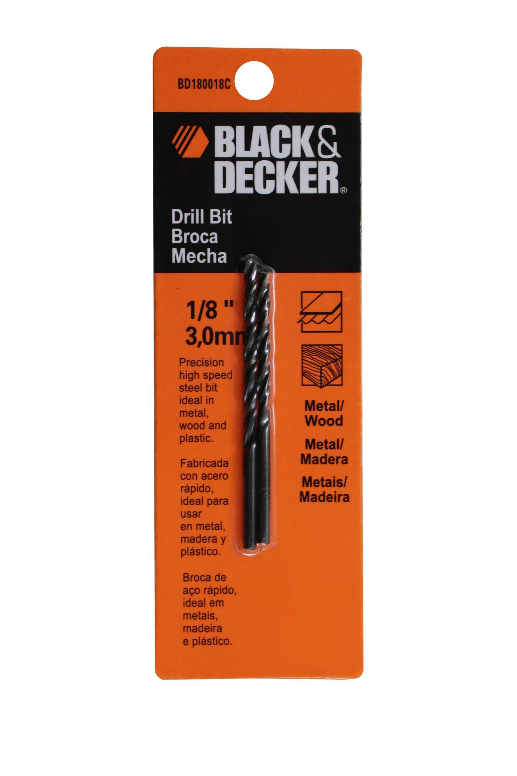 BLACK & DECKER 1/8 STEEL DRILL BIT
