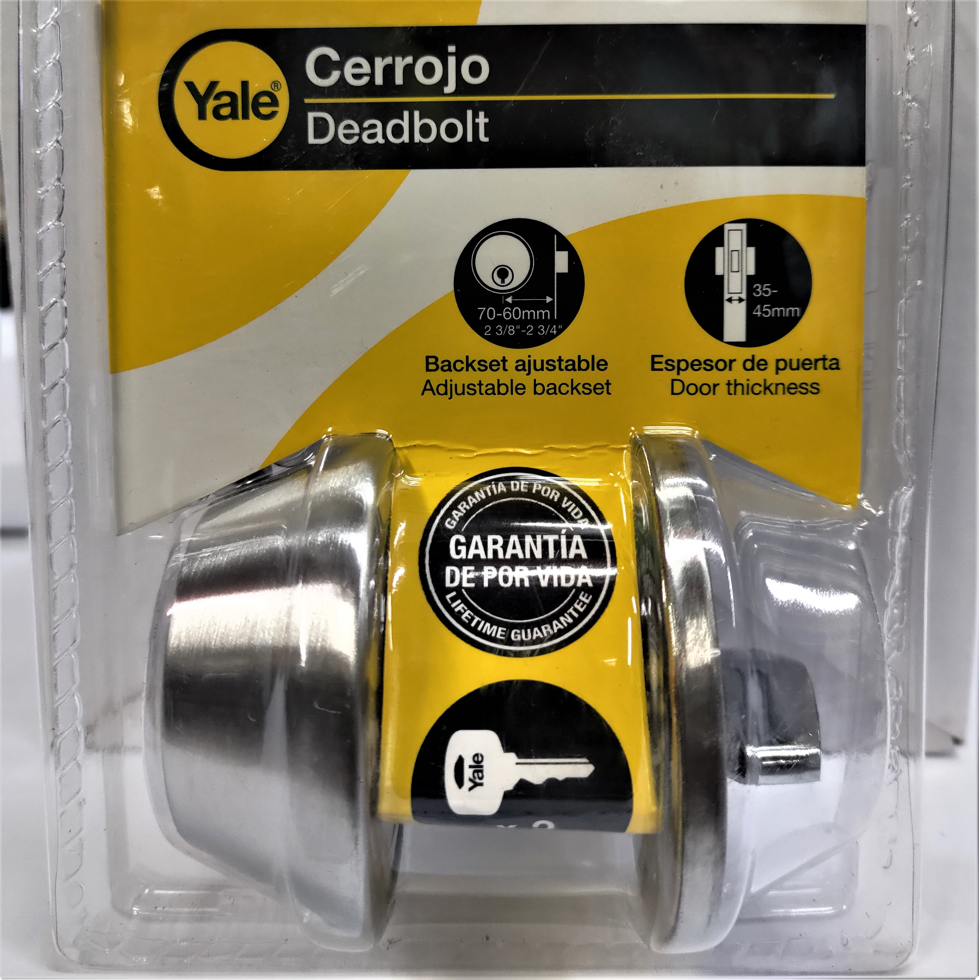 YALE KENT SINGLE DEADBOLT LOCK US32D ,STAINLESS STEEL Americas Marketing Company Limited