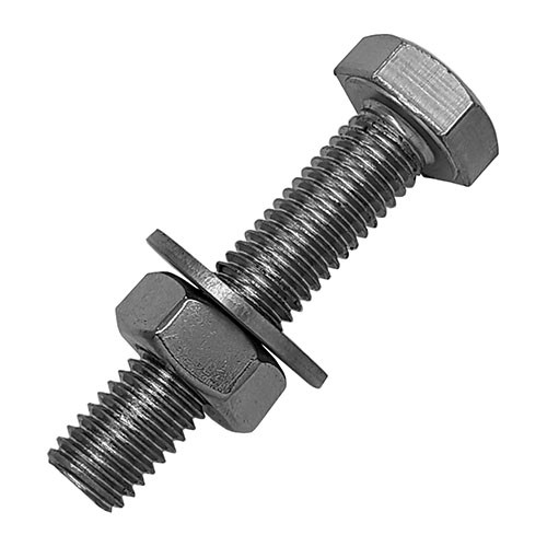 Qty 10 3/4-10 x 2-1/2" Tension Control Bolt Assembly A325 Plain W/ Nut Washer 